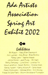 2002 Ada Artist Association Exhibit