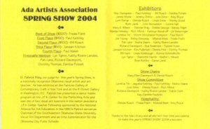 2004 Ada Artist Association Exhibit
