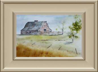 Acrylic Painting "Jim White's Barn" in frame #6